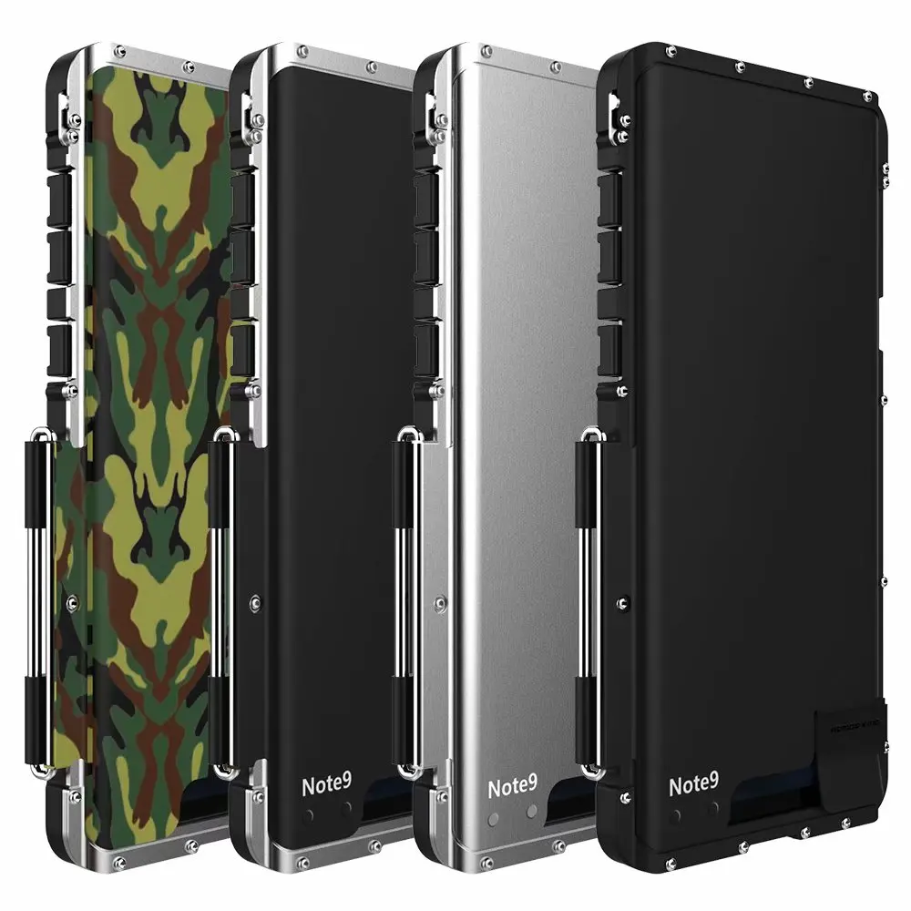 Чехол Armor King с подставкой для samsung Galaxy Note 8 9, откидная крышка, металлическая нержавеющая сталь 304+ пластиковый корпус, ударопрочный, для спорта