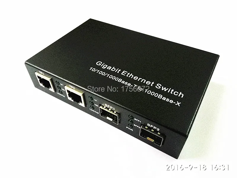 

10/100/1000M Four RJ45 two SFP Ports Ethernet Optical Fiber Switch G1000-2FX/4TX-SFP 2 fiber portsgiga sfp fiber media converter