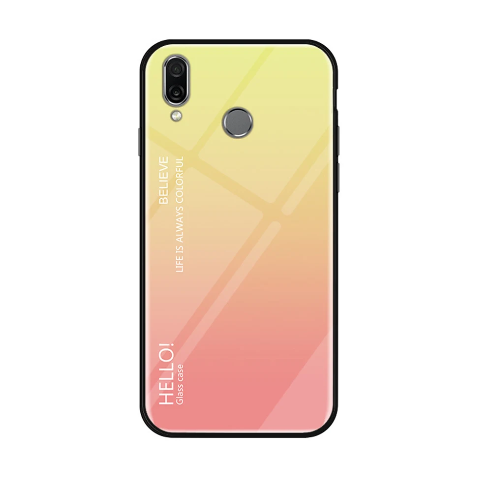 A Для Xiao mi Red mi Note 7 5 6 Pro 6A чехол из закаленного стекла с градиентом для Xiaomi mi 8 A2 Lite A1 9 mi 8 mi 9 чехол s Чехол - Цвет: A