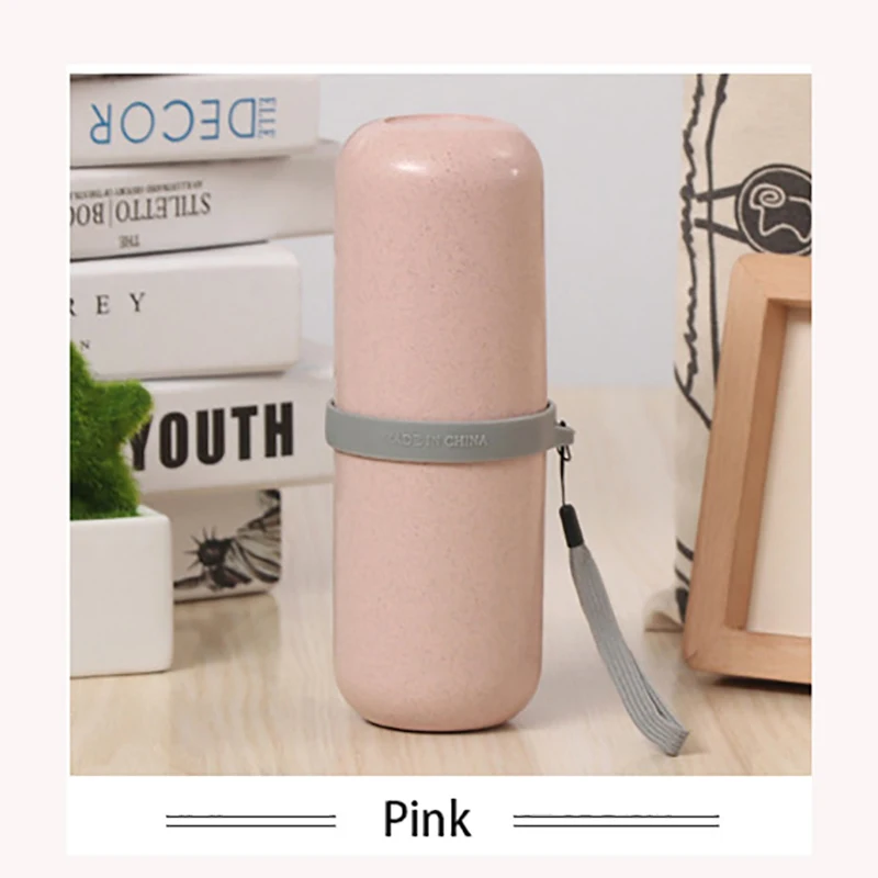 Pink ONEUP дорожная чашка для мытья зубной пасты Зубная щетка перегородка коробка для хранения на открытом воздухе креативная чашка для хранения портативный набор аксессуаров для ванной комнаты - Цвет: Pink