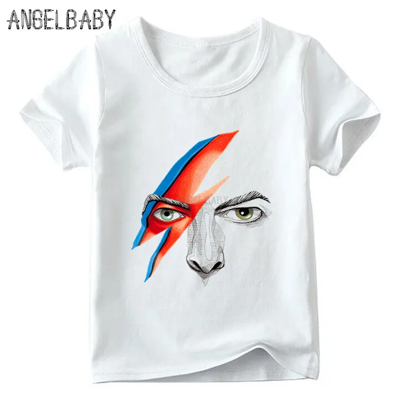 Футболка с принтом Звездная пыль для мальчиков и девочек Rock David Bowie Ziggy детские