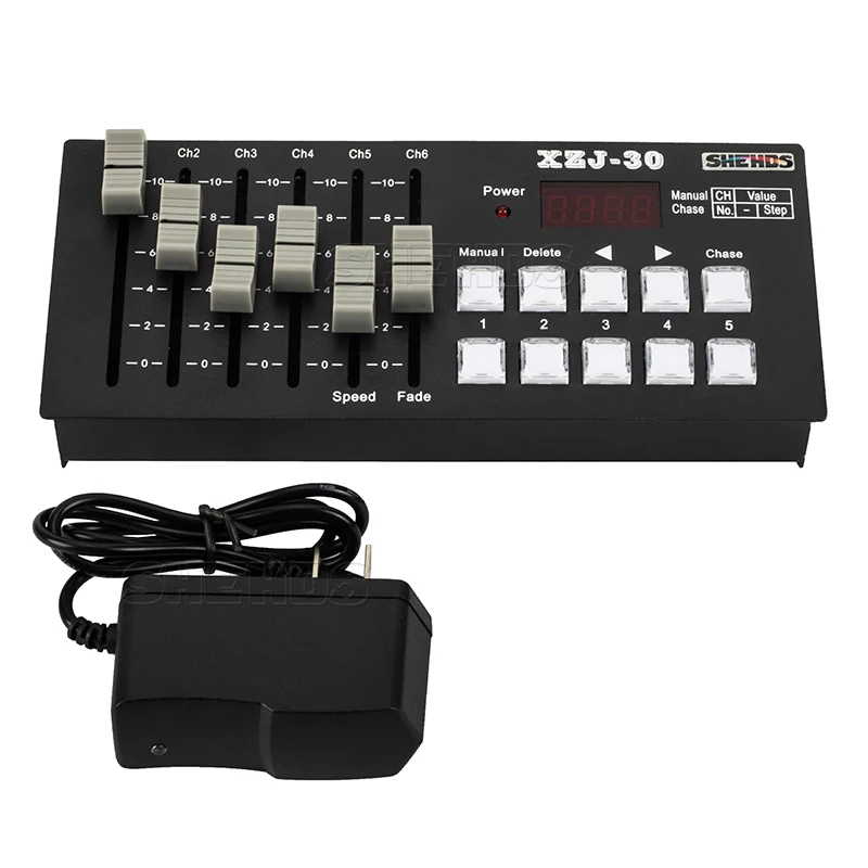 Беспроводная зарядка DMX Console30 оборудование для сценического управления для DJ Дискотека ночной клуб контроллер светодиодный плоский пар/движущаяся головка/точечное освещение