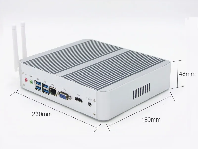 Мини пк HYSTOU i3 7100U без вентилятора Windows 10 Linux Core i5 8250U|Мини ПК| |