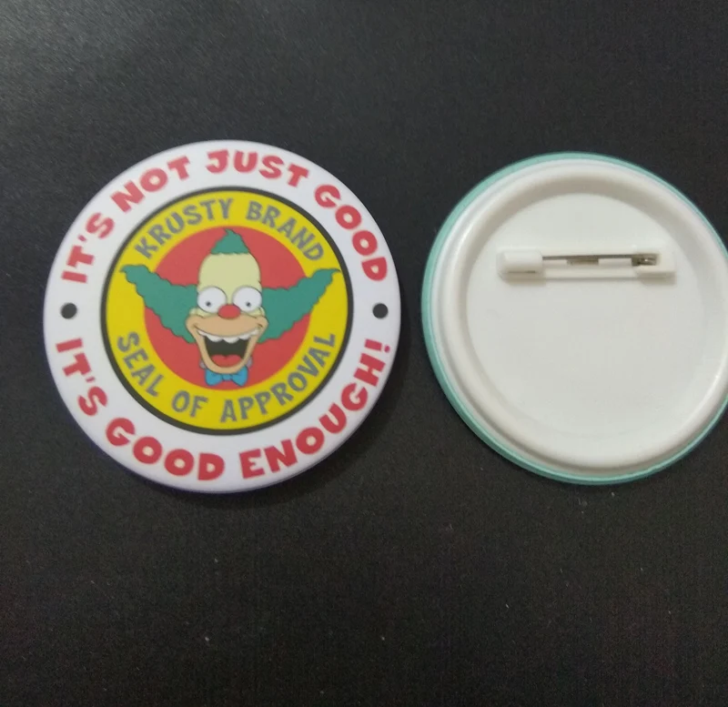 Новые значки Krusty Pins для одежды куртки мультфильмов MV это не просто хорошие