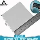 1 шт. белыйсиний 100x100x0,5 мм GPU SMD DIP IC Chip PS PC чипсет силиконовая проводящая термопрокладка