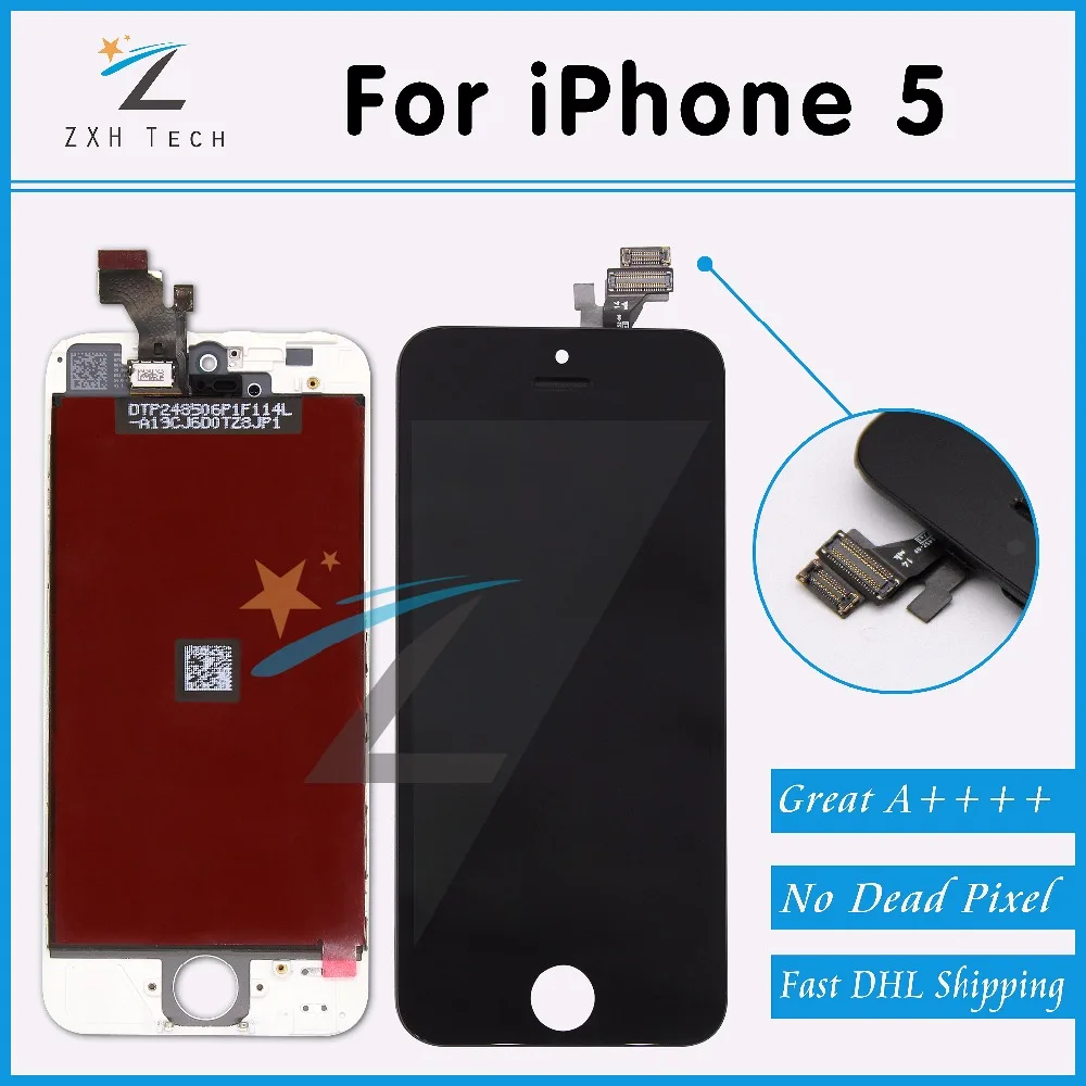 1 шт. Высокое качество без мертвой точки ЖК дисплей для iPhone 5S 5C 5 6G дигитайзер