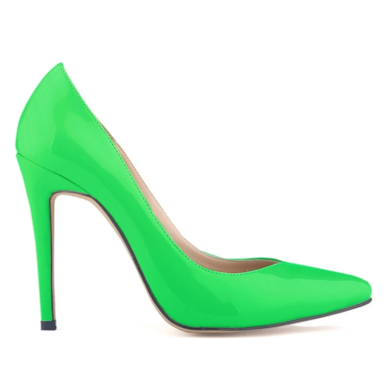 Женская обувь лакированная искусственная кожа Высокий каблук острый корсет