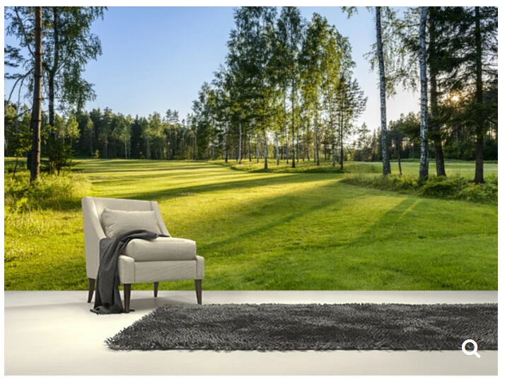 Пользовательские обои с природным пейзажем для гольфа 3D фото фрески гостиной