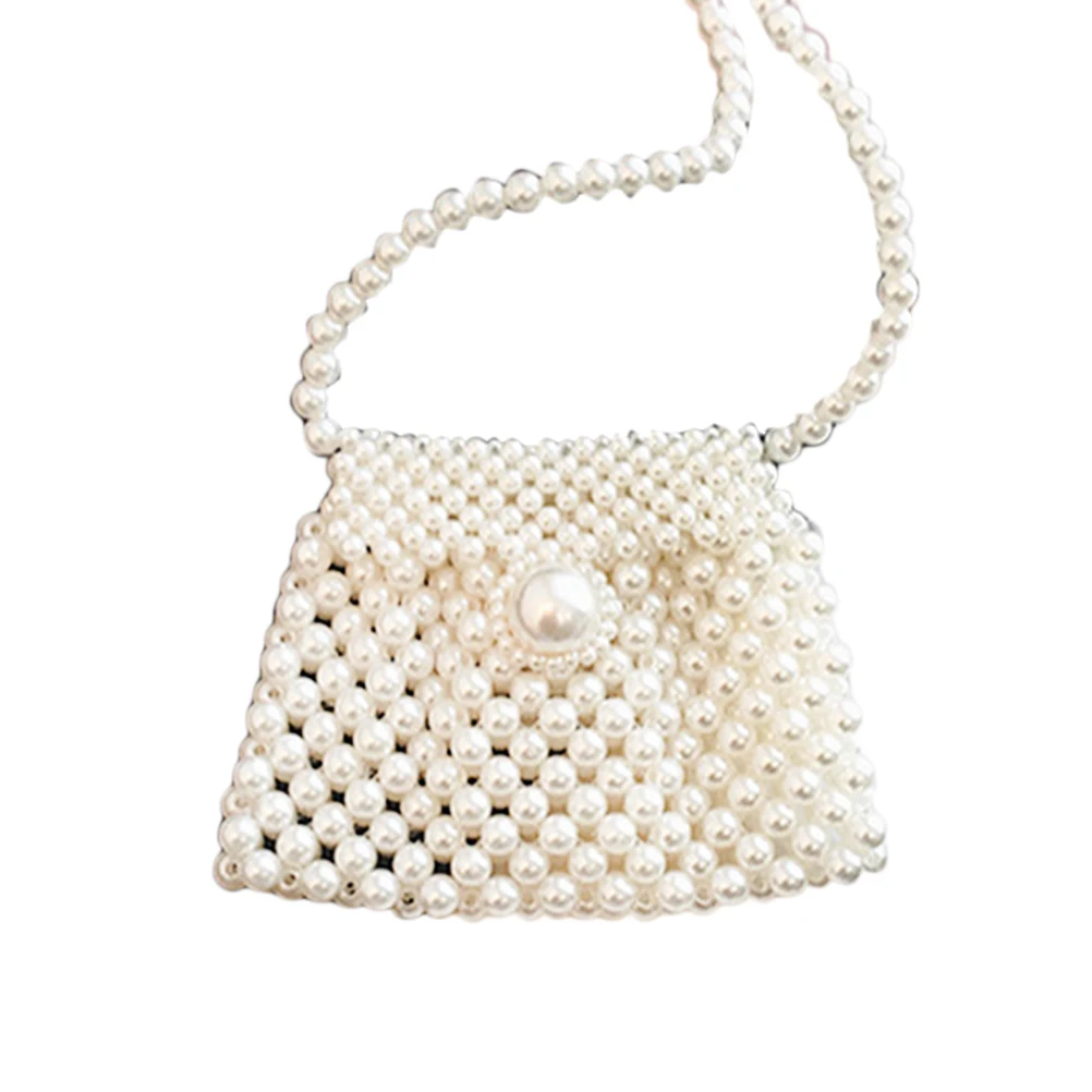 Для женщин сумки ручной жемчужные сумочки Lady beaded сумка Для женщин вечерние Винтаж подвеска на сумку мини ручная сумка через плечо - Цвет: Large 17X15.5X3cm