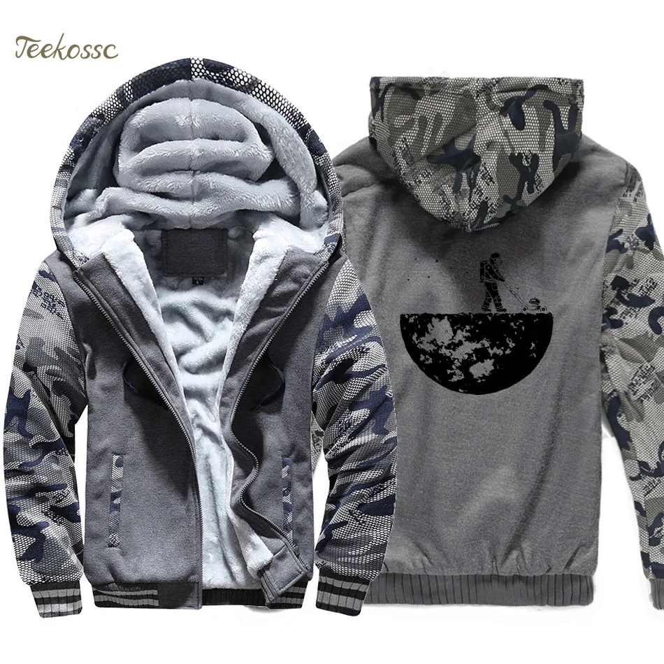 

Develop The Moon Hoodie Men Science Hooded Sweatshirt Coat 2020 Winter Warm Fleece Thick Zipper Funny Jacket Brand Streetwear