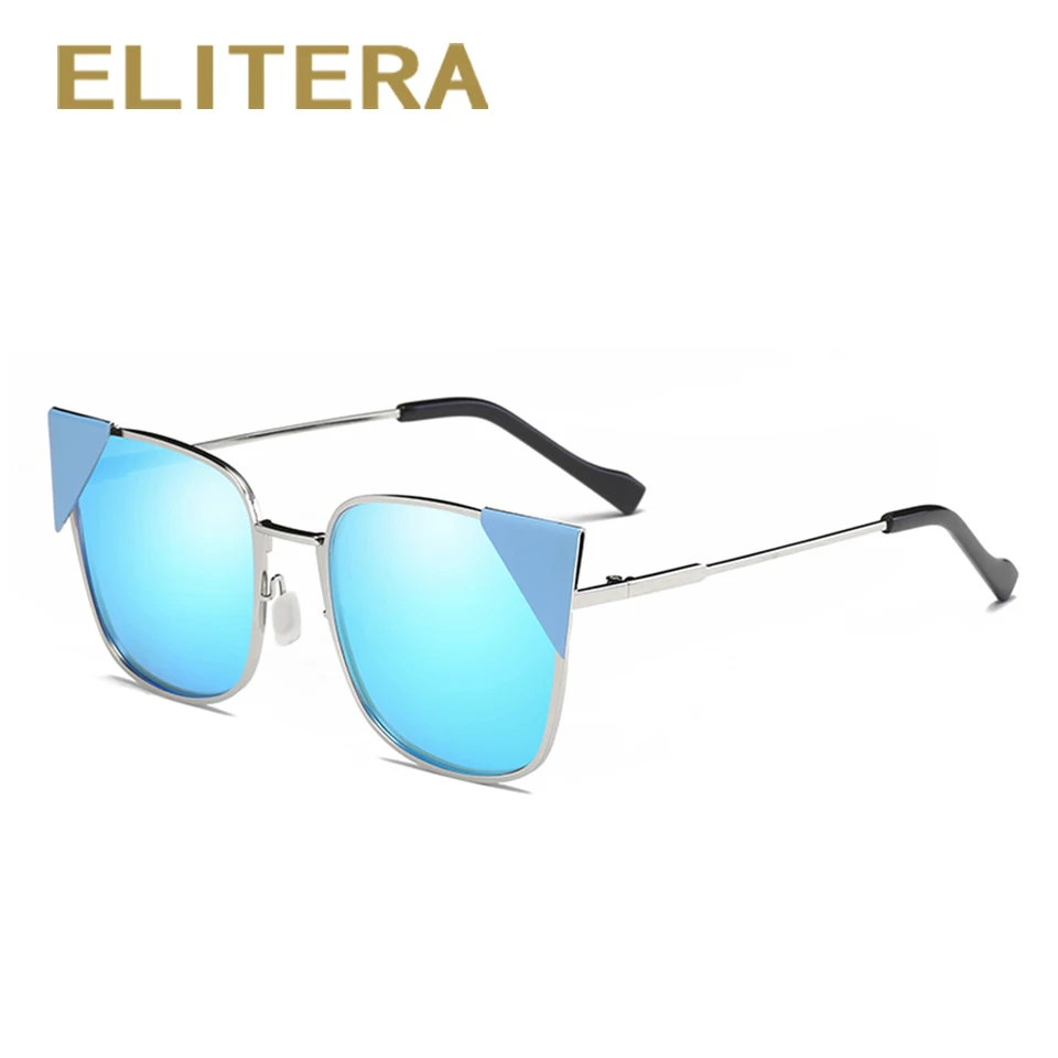 ELITERA Модные солнцезащитные очки кошачий глаз Для женщин Брендовая Дизайнерская