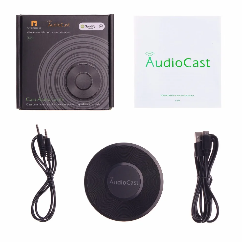 Отель Riversong Беспроводной Wi Fi аудио приемник audiocast M5 Музыка адаптер потоки