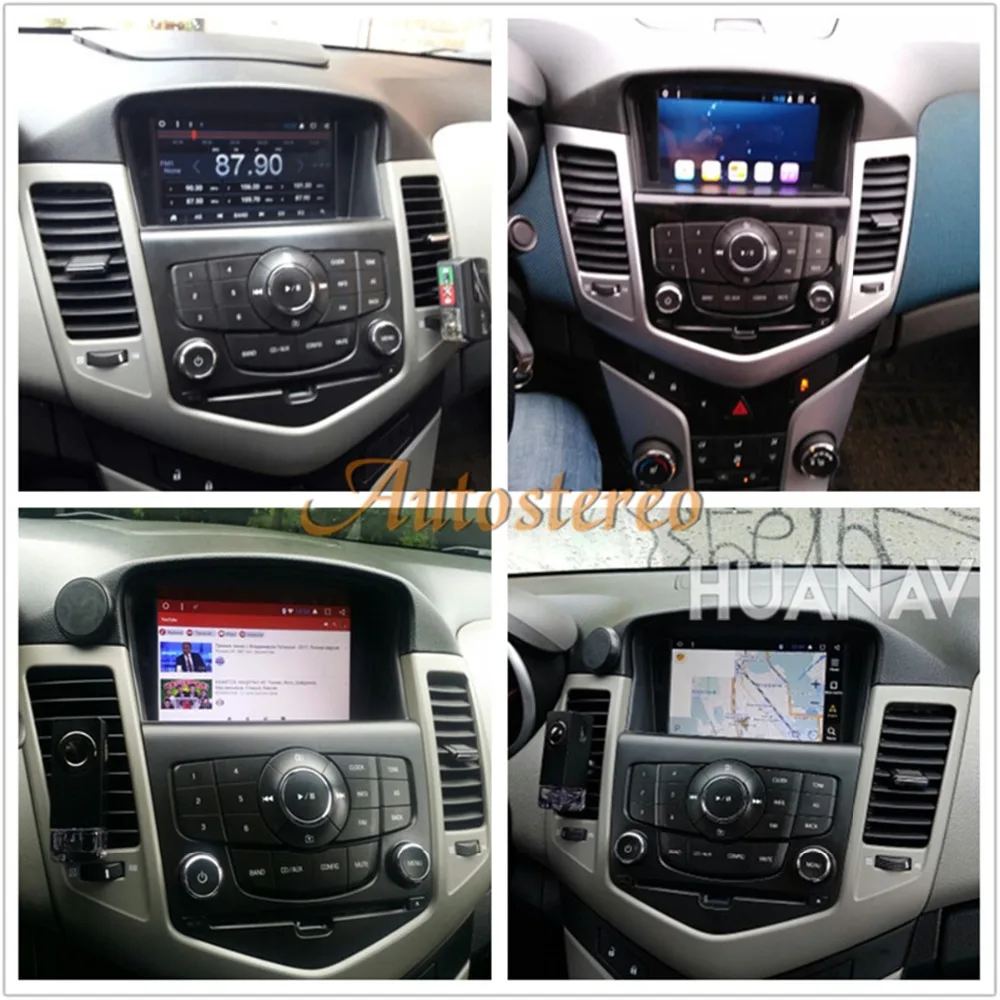 Автомобильный DVD GPS навигатор для Chevrolet CRUZE 2008 2009 2010 2011 2012 IPS экран Android 8 1 Core 2 DIN