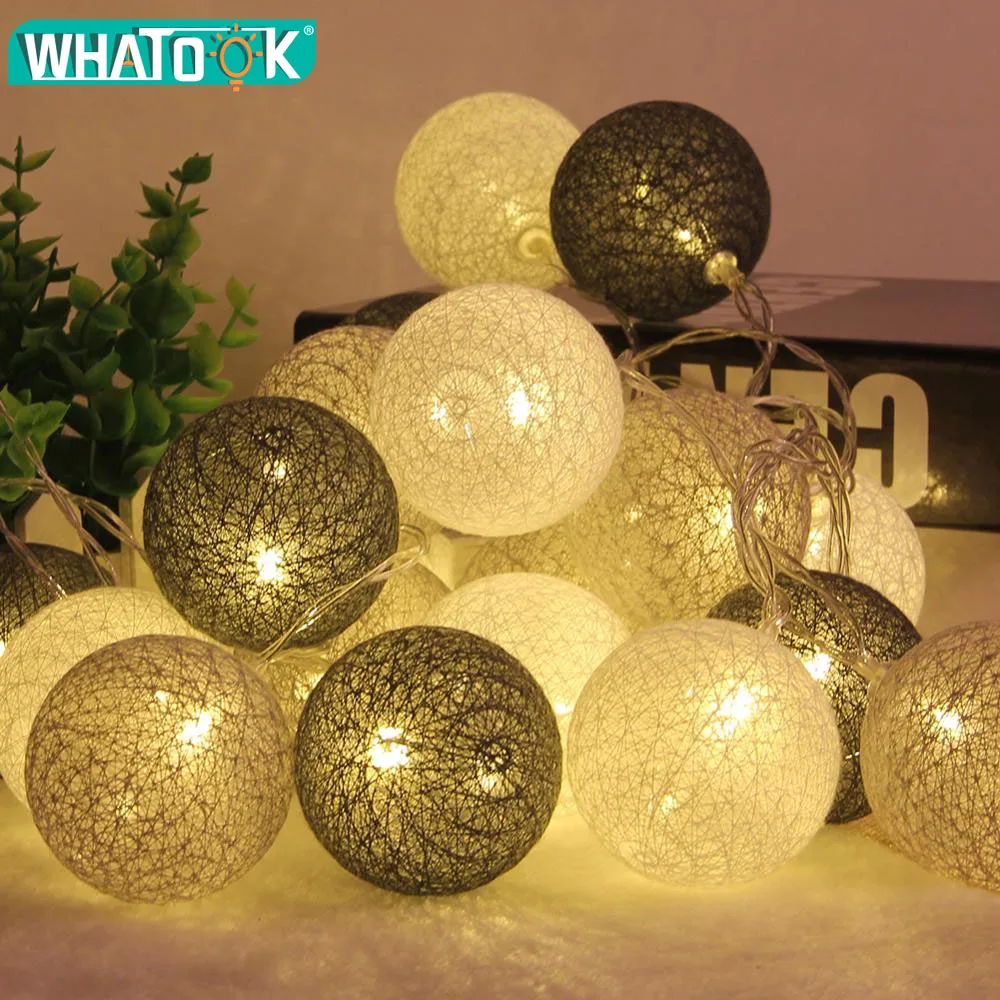 СВЕТОДИОДНАЯ Гирлянда в виде хлопковых шариков 3 м 2018|led cotton ball light|cotton lightled |