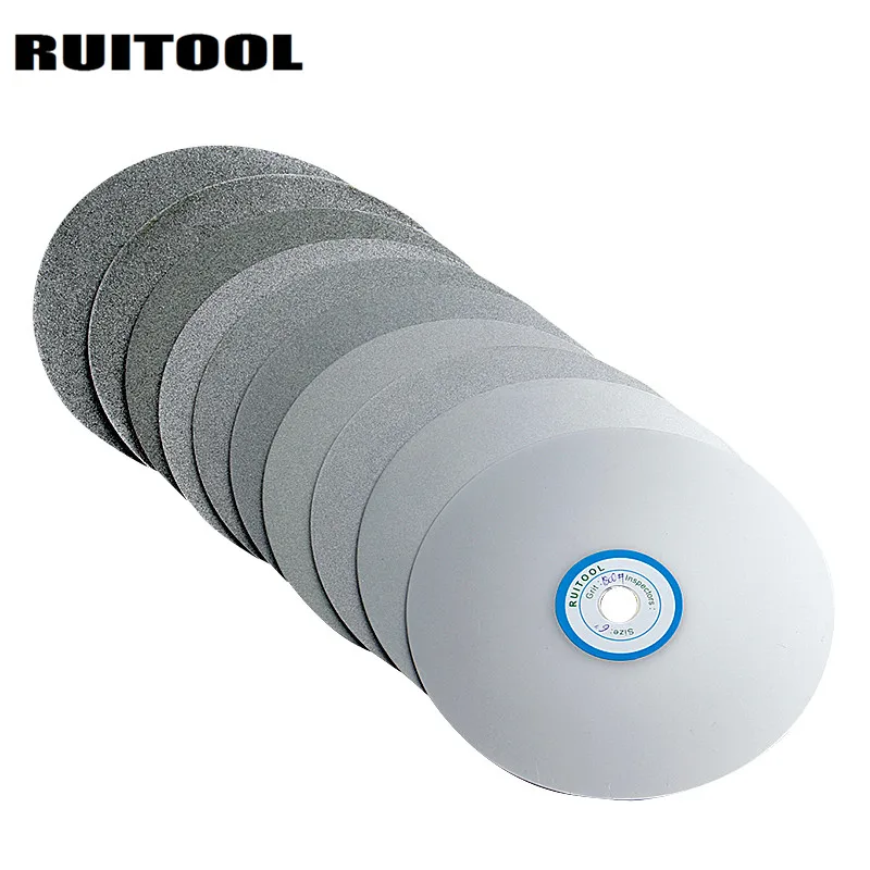 Алмазные шлифовальные круги RUITOOL 6 &quot 80 3000 зернистость плоский полировальный