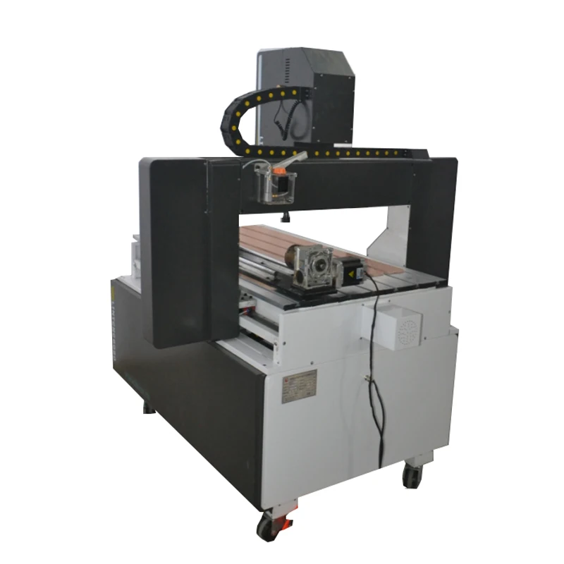 CNC6090 небольшой настольный гравировальный станок для металла меди алюминия с