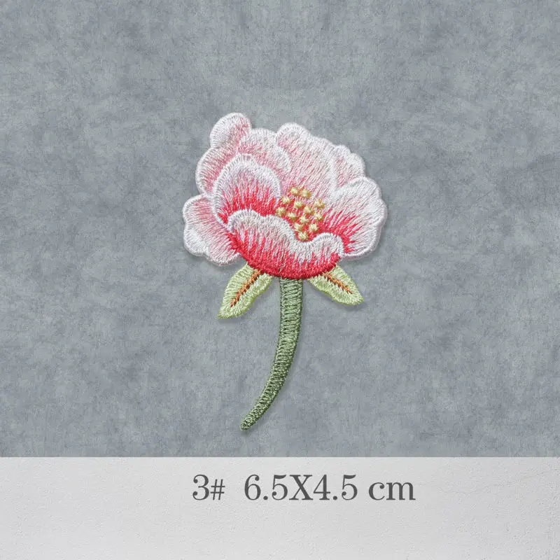 Аппликация в виде цветка магнолии 5 шт./компл.|Заплатки| |