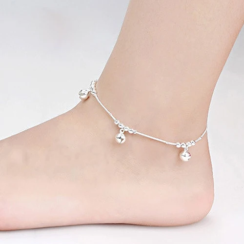 24PCS Women Fashion 3Pcs Bells 12 Beads Luxury Chain Ankle Bracelet Beach Anklet | Украшения и аксессуары