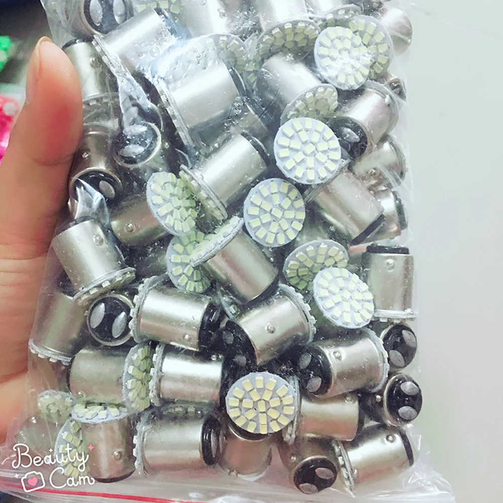 100 шт. 3020 1206 22 SMD светодиодные лампы 1156 BA15S 1157 BAY15D T20 3156 3157 7440 7443 автомобильный