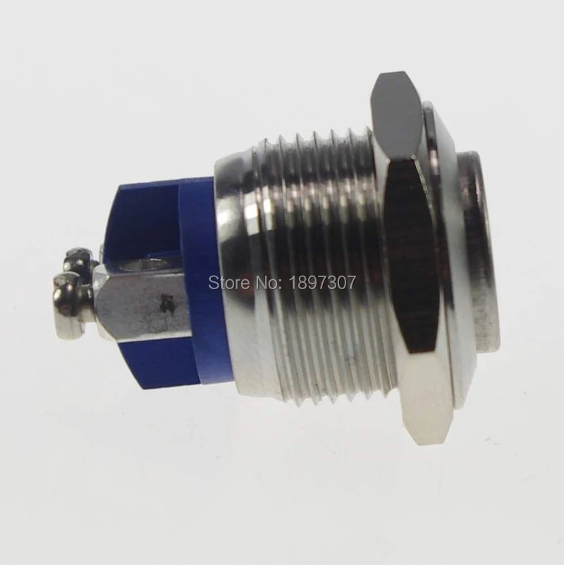 CE 19 мм Высокая плоская головка Мгновенный кнопочный переключатель из