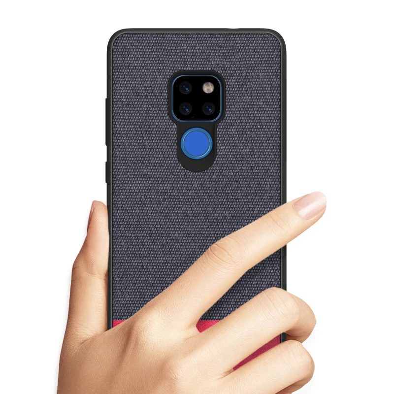 

Case For Huawei Mate 20 Pro Silicone TPU Canvas Back Cover Fashion Fabric Case For Huawei Mate20 Pro Mate 20 Lite X Phone Cases