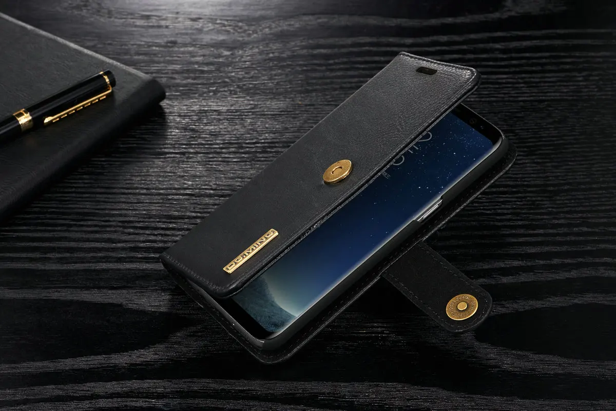 DG. Ming Роскошный кожаный чехол-бумажник для samsung S8, S9, S10, E, A6, A8 Plus, A7, A9,, A50, подставка, откидная крышка для Galaxy Note 10+ 9, 8