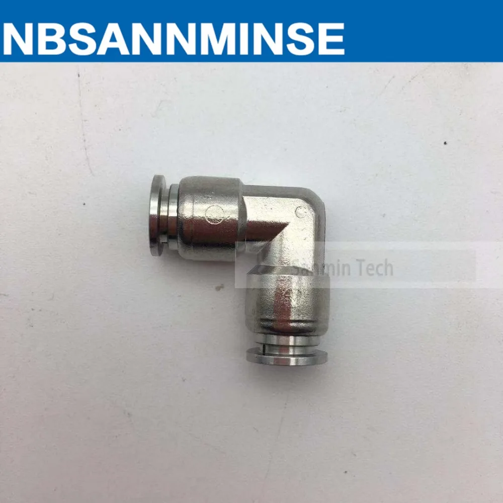 NBSANMINSE 5 шт./лот SSPUL 04 06 08 10 12 нержавеющая сталь 316L коленчатый фитинг нажимной для