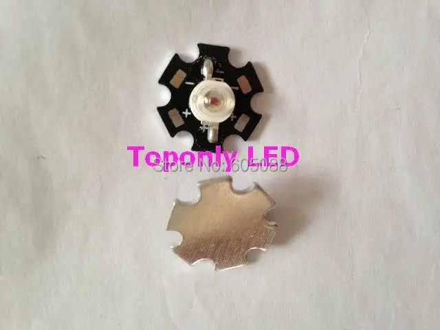 Светодиодная лампа с бусинами насыщенного красного цвета 3 Вт 660 нм 20 мм печатной