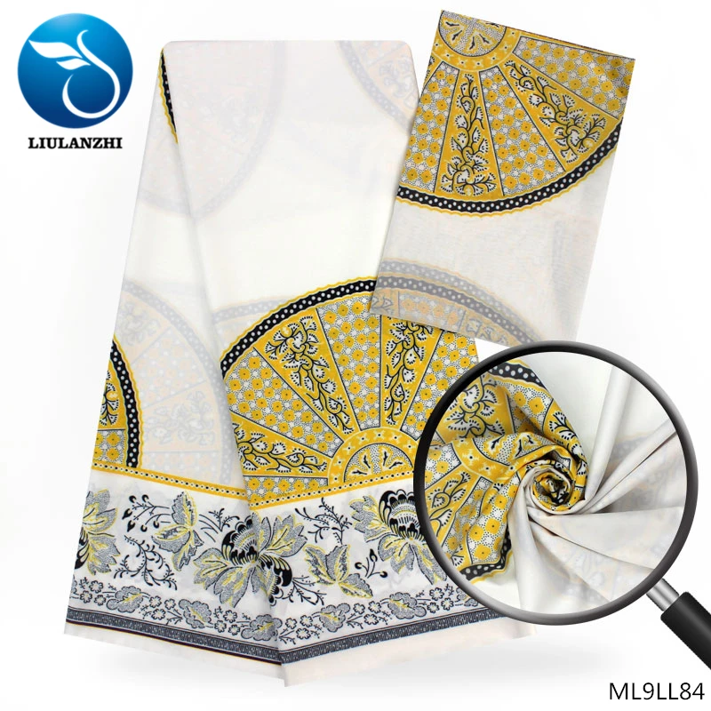 LIULANZHI африканская Модальная печатная ткань подходящая для 2 ярдов шифоновая