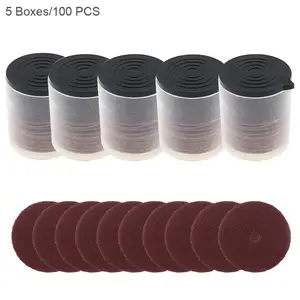 5 коробок100 шт красный Мини наждачная бумага для полирования тарелка песок отрезных кругов для электрошлифовальной машины аксессуары