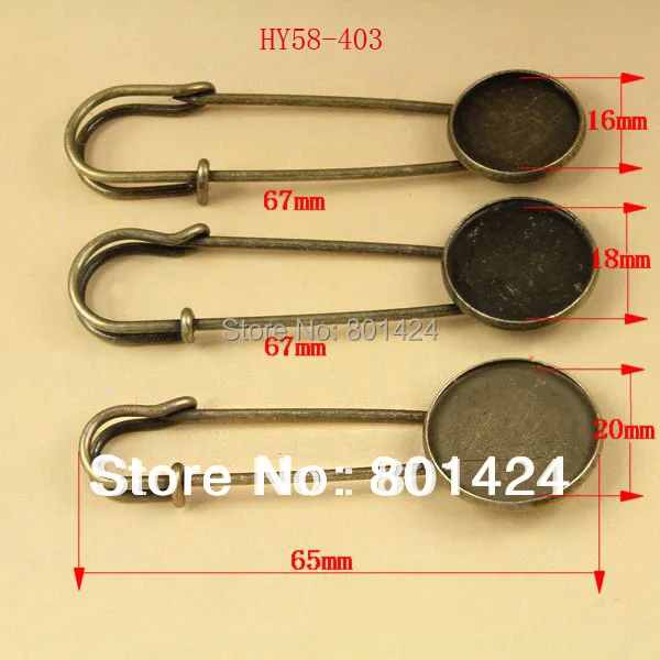 Брошь в античном стиле с бронзовой основой 16/18/20 мм 58 403 дюймов|brooch back|setting broochbase