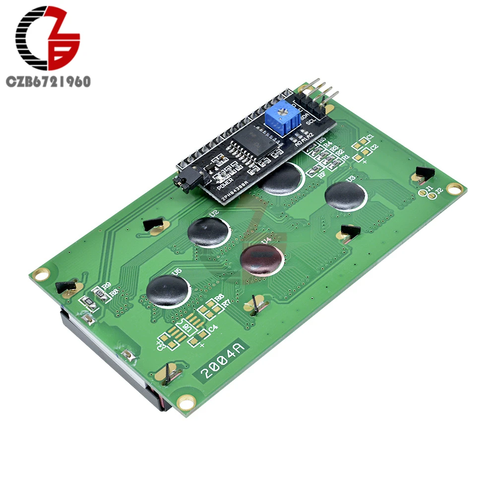 5 V 2004 I2C IIC TWI последовательный интерфейс SPI 20X4 символьный светодиодный дисплей модуль Синий Желтый Подсветка