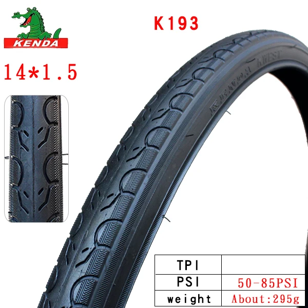 K193 14X1.5 Kenda детский балансировочный велосипед 12 14 дюймов 1,35 1,5 1,75 K909 K912 K193 K1029 детский скутер шины для велосипеда - Цвет: K193 14X1.5
