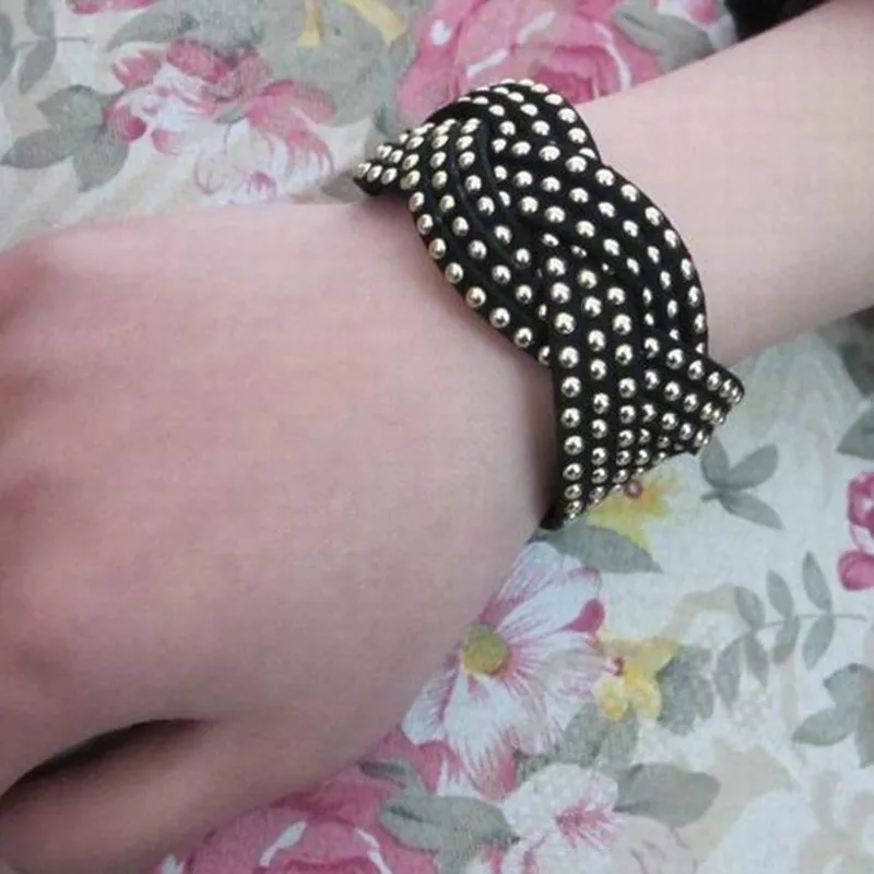 2018 в стиле панк Многослойные браслеты браслет сплава металлические круглые