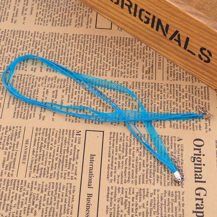 Бесплатная доставка новое шелковое ожерелье из органзы ремешок восковой шнур