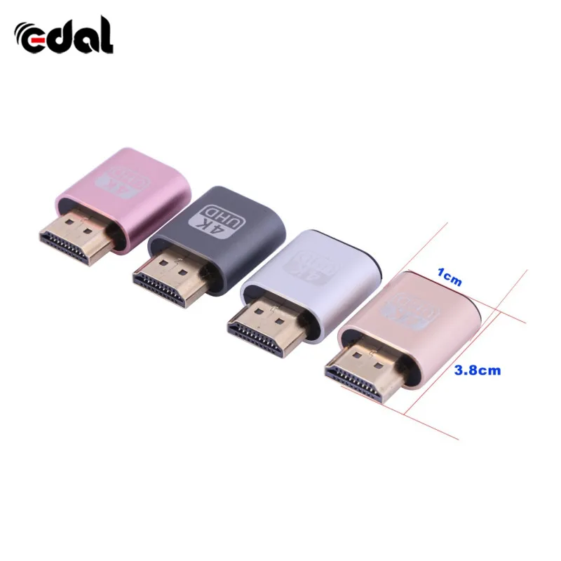 VGA адаптер виртуального дисплея HDMI 1 4 DDC EDID пустышка штепсельная вилка без головы