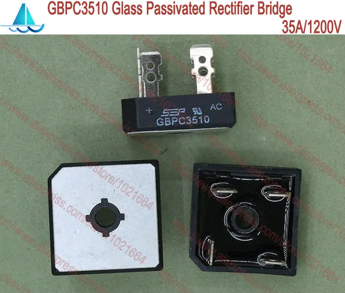 2 шт./лот GBPC3510 высоковольтный стеклянный пассивированный мостовой выпрямитель 35A