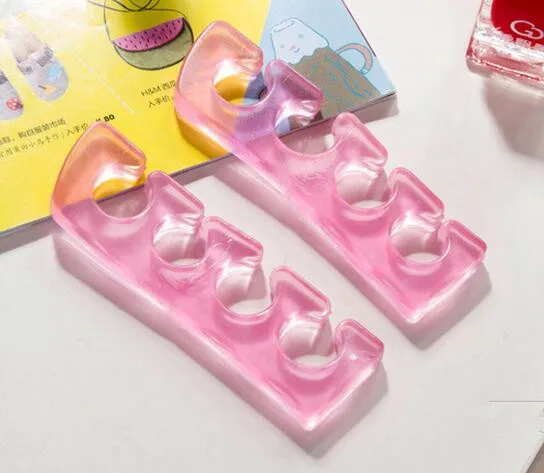 Silicone Nail Toe Separators Reusable Separator for UV Gel Acrylic Tool Random Color | Красота и здоровье