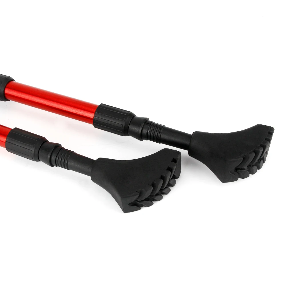 3 Joints Outdoor Walking Stick Trekking Hiking Poles Aluminum Nordic Sticks Telescopic Camping Climb Tools | Спорт и развлечения