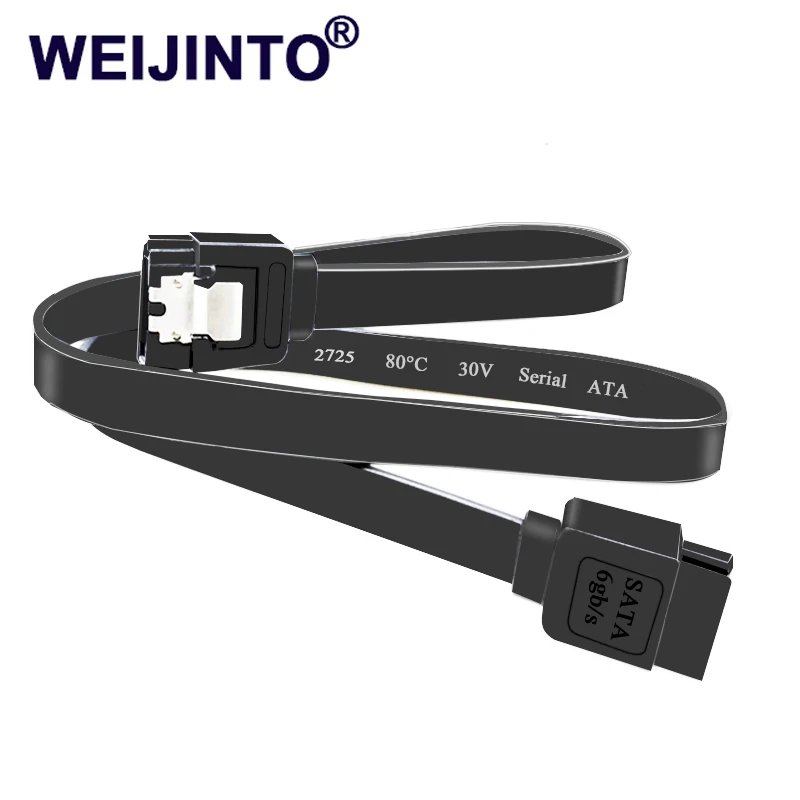 WEIJINTO 2 шт./лот SATA III 6 0 Гбит/с защелкой для Hdd SSD DVD ПК компьютерный кабель передачи