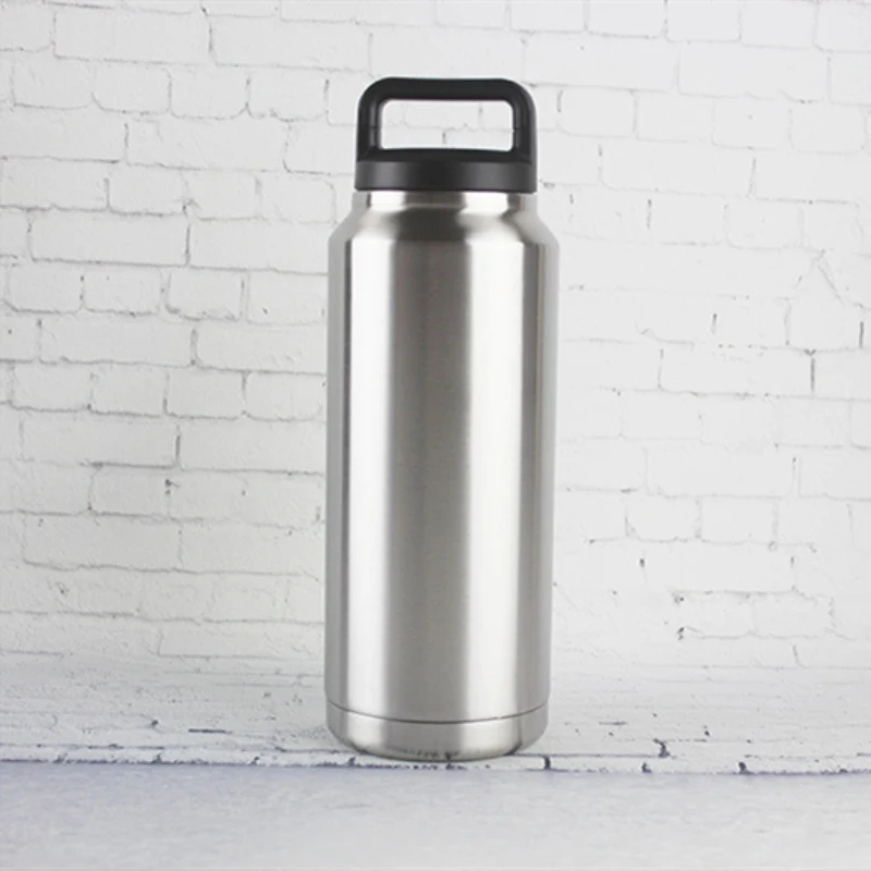 36oz bottle Бутылка для воды, Спортивная фляжка, кружка для путешествий, 18 унций, 36 унций, 64 унций, нержавеющая сталь, с широким горлышком, с двойными стенками, с вакуумной изоляцией, Ворчун - Цвет: 36oz bottle