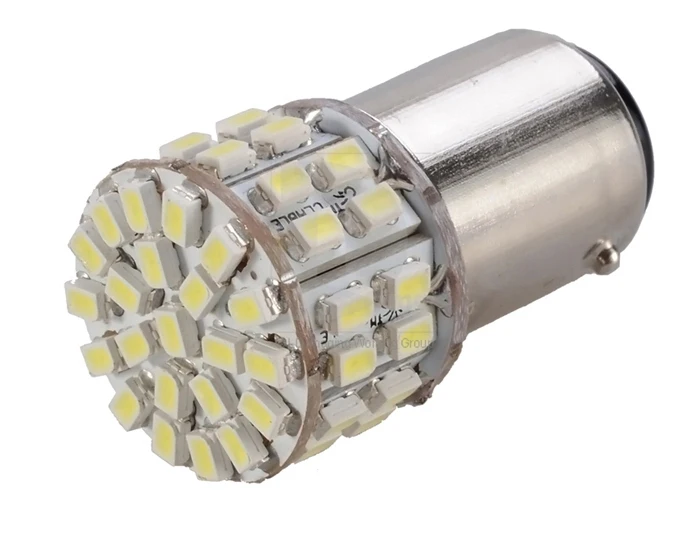 10 шт./лот 1157 2057 T25 3528 50 SMD LED Автомобильный стоп-сигнал задний фонарь Лампа Белая