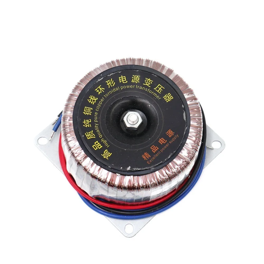 60AV 60 Вт вход 230 В к двойному AC18V 18v-0-18v медный тороидальный аудио трансформатор для 6J1 LM1875 2,0 2,1 стерео аудио усилитель