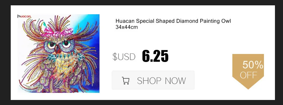 HUACAN специальная форма алмазная картина льва картина Стразы 5D DIY Бриллиантовая мозаичная фигурка животного домашний декор 40x50cm