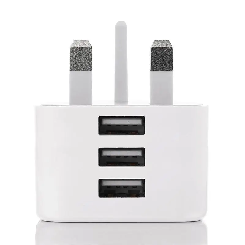 Jeebel UK USB зарядное устройство 2.1A сетевой настенный 3 контактный разъем адаптер с usb