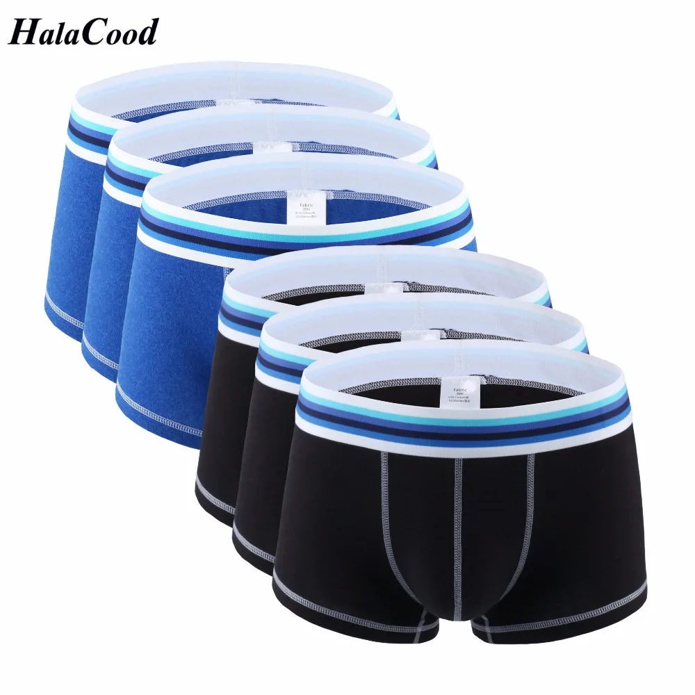 6 шт./лот хит продаж Брендовые мужские боксеры шорты модное нижнее белье трусы