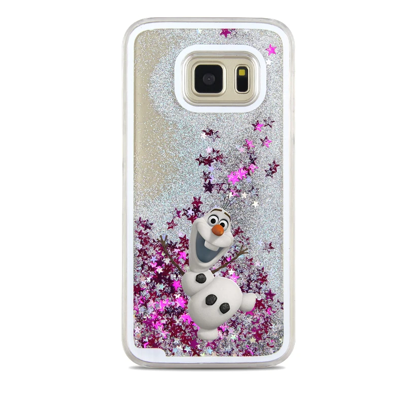 Cute Cartoon Minnie Stitch Mermaid Quicksand Water Liquid case for Samsung Galaxy S7 edge S8 S9 Plus Note 8 9 Cover Fundas |