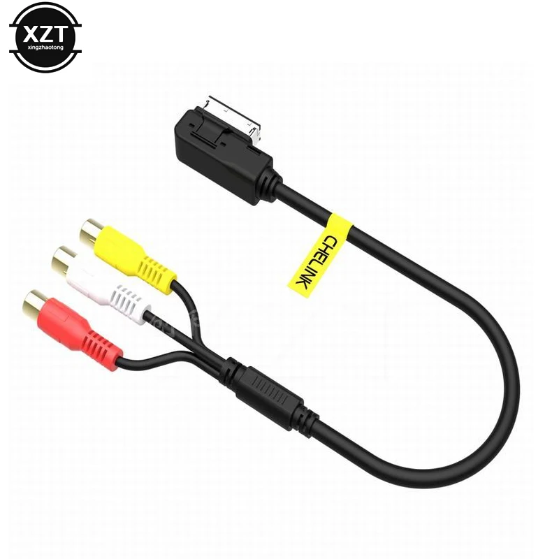 Кабель-адаптер для VW Audi AMI AUX A3 A4 A6 A7 A8 Q5 Q7 R8 MMI RCA 3RCA DVD видео аудио вход кабель