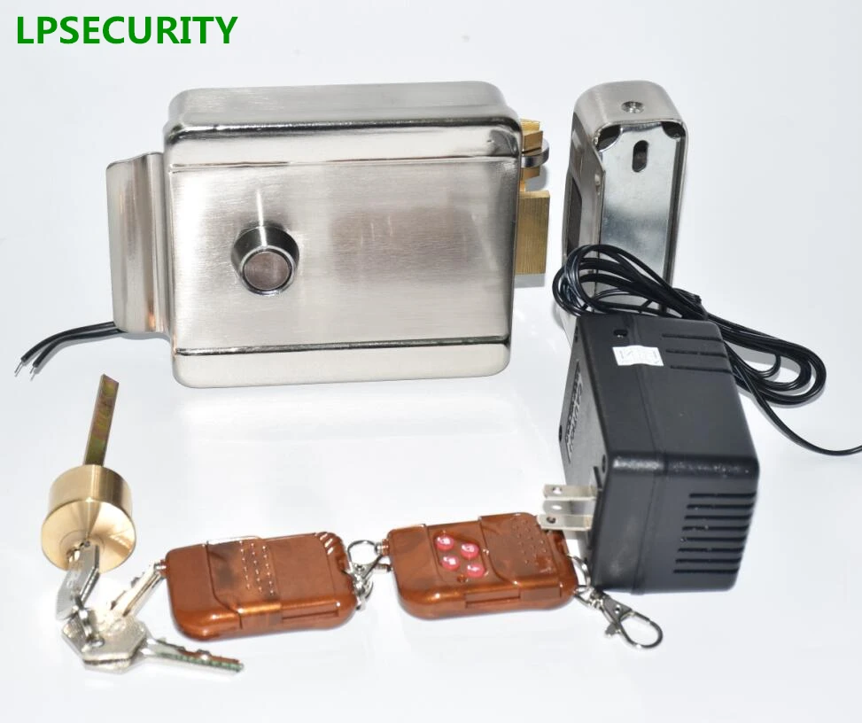 LPSECURITY 12VDC электронный Вход безопасности деревянная стальная дверь в воротах