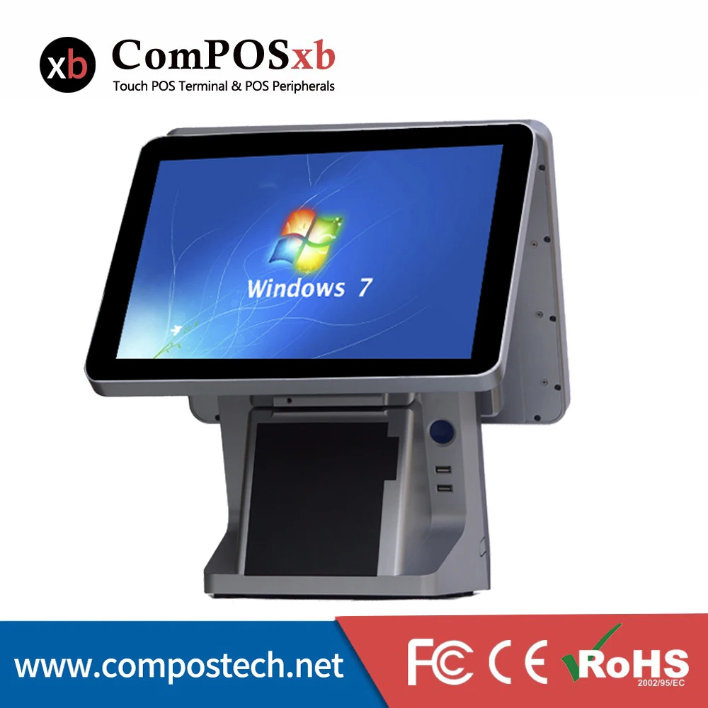 Cheap POS System Windows 15 inch TFT LCD Retail Shop Cashier Pos Build-in 80mm Thermal Printer | Компьютеры и офис